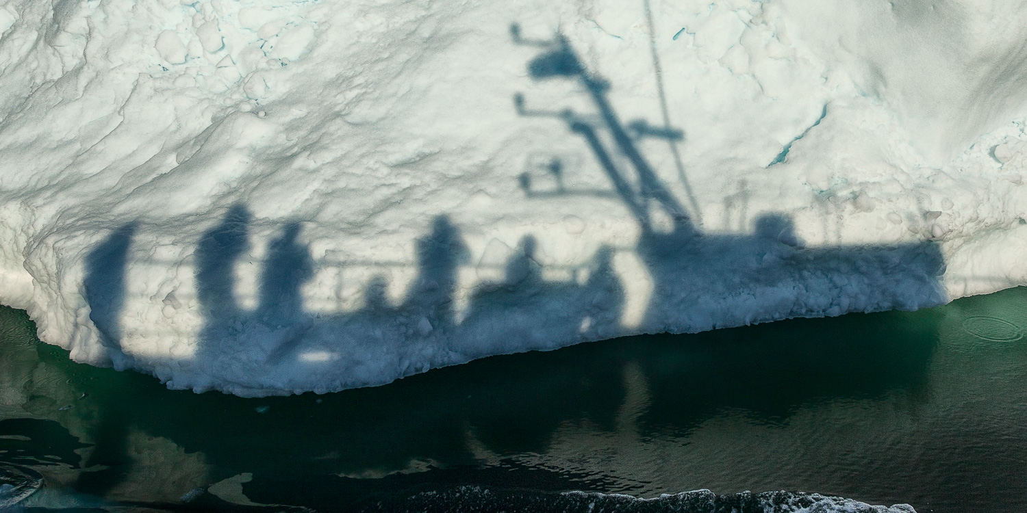 Shadows On Iceberg, Ilulissat Icefjord, Greenland