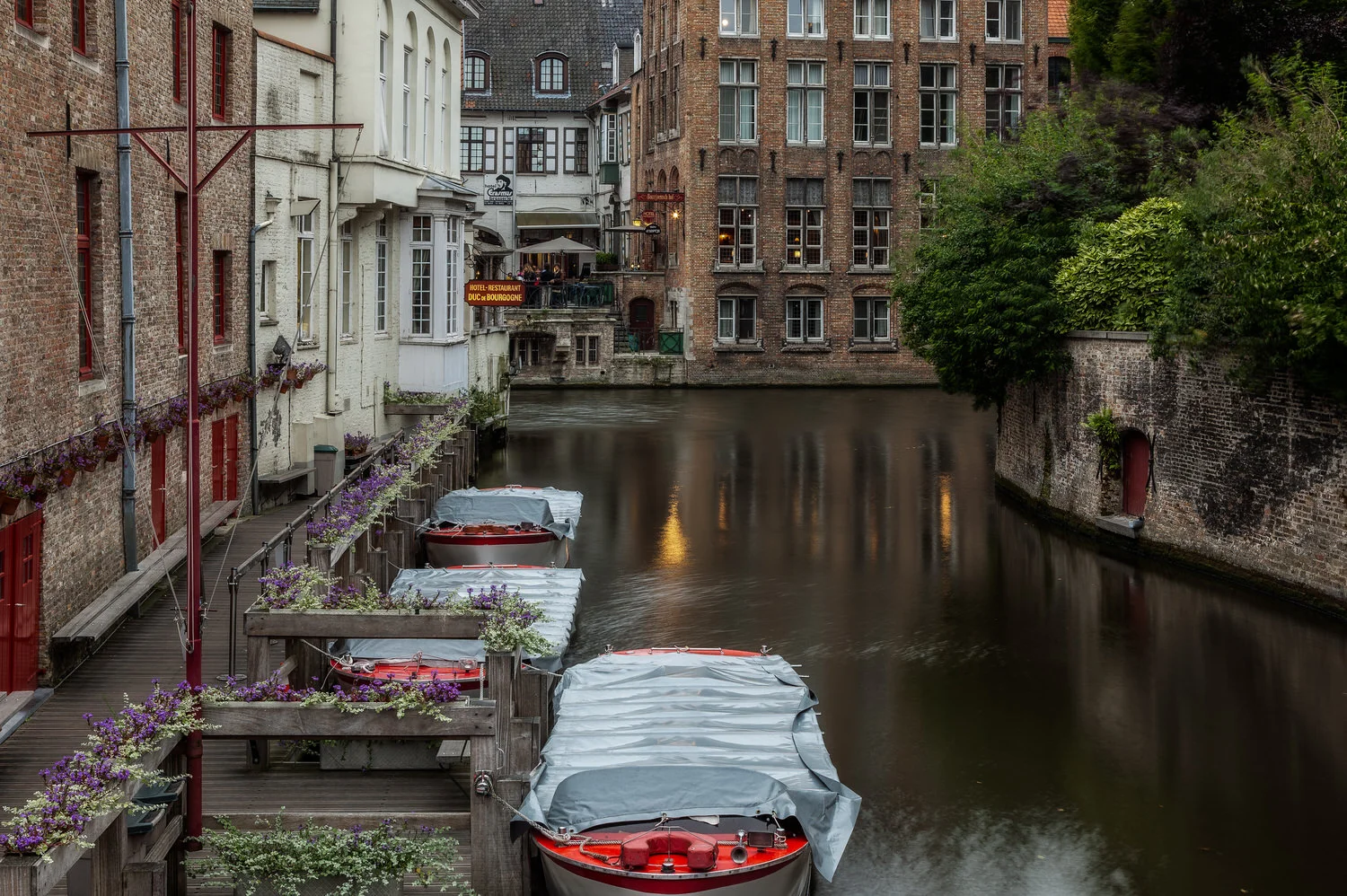 Moored Boats, Bruges, Belgium