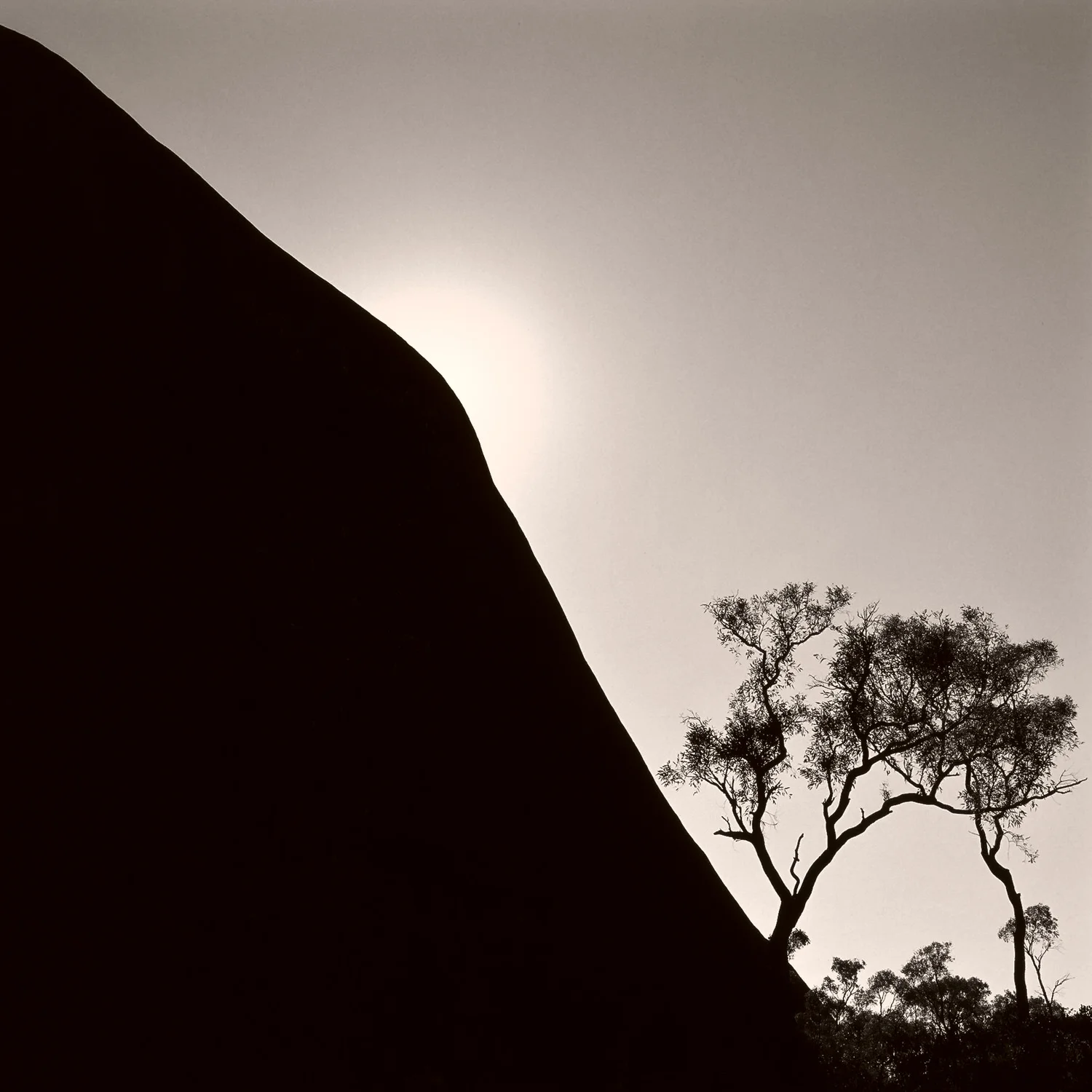 This image of the sun, rising over the back of Uluru in Central Australia is dedicated to Jim Stynes , Melbourne Football Club champion.