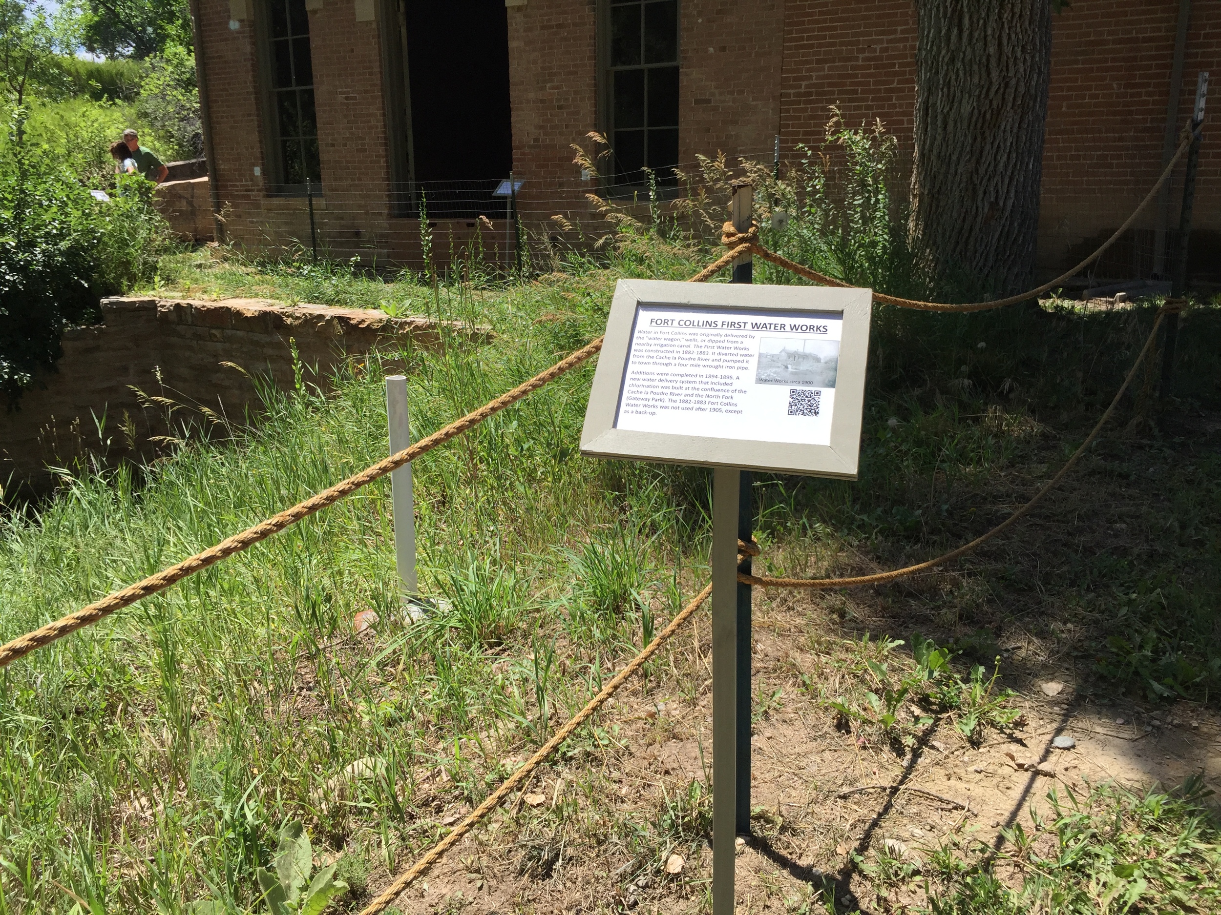  These placards are placed throughout the Water Works on open-house days to help visitors take self-guided tours.&nbsp; 