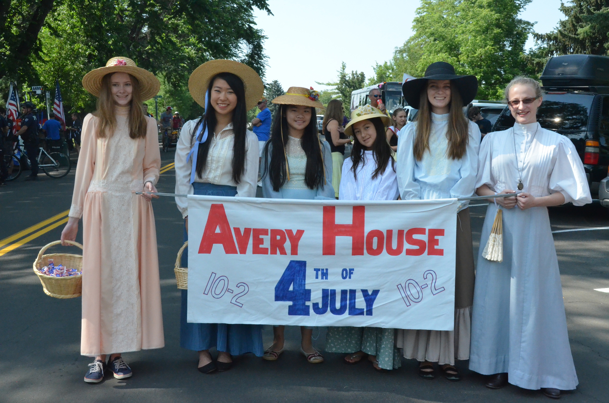 The city's July 4th parade includes Avery volunteers
