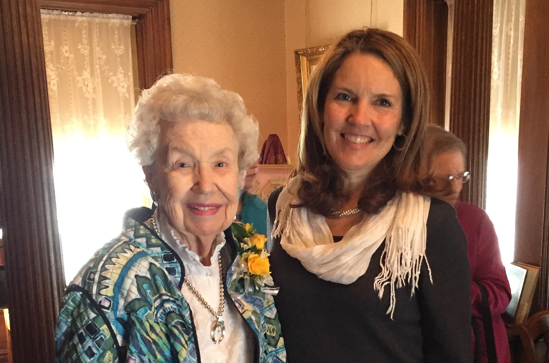 Margaret Brown (l.) and Avery Guild Costume Chair Kimberly Miller (r.)