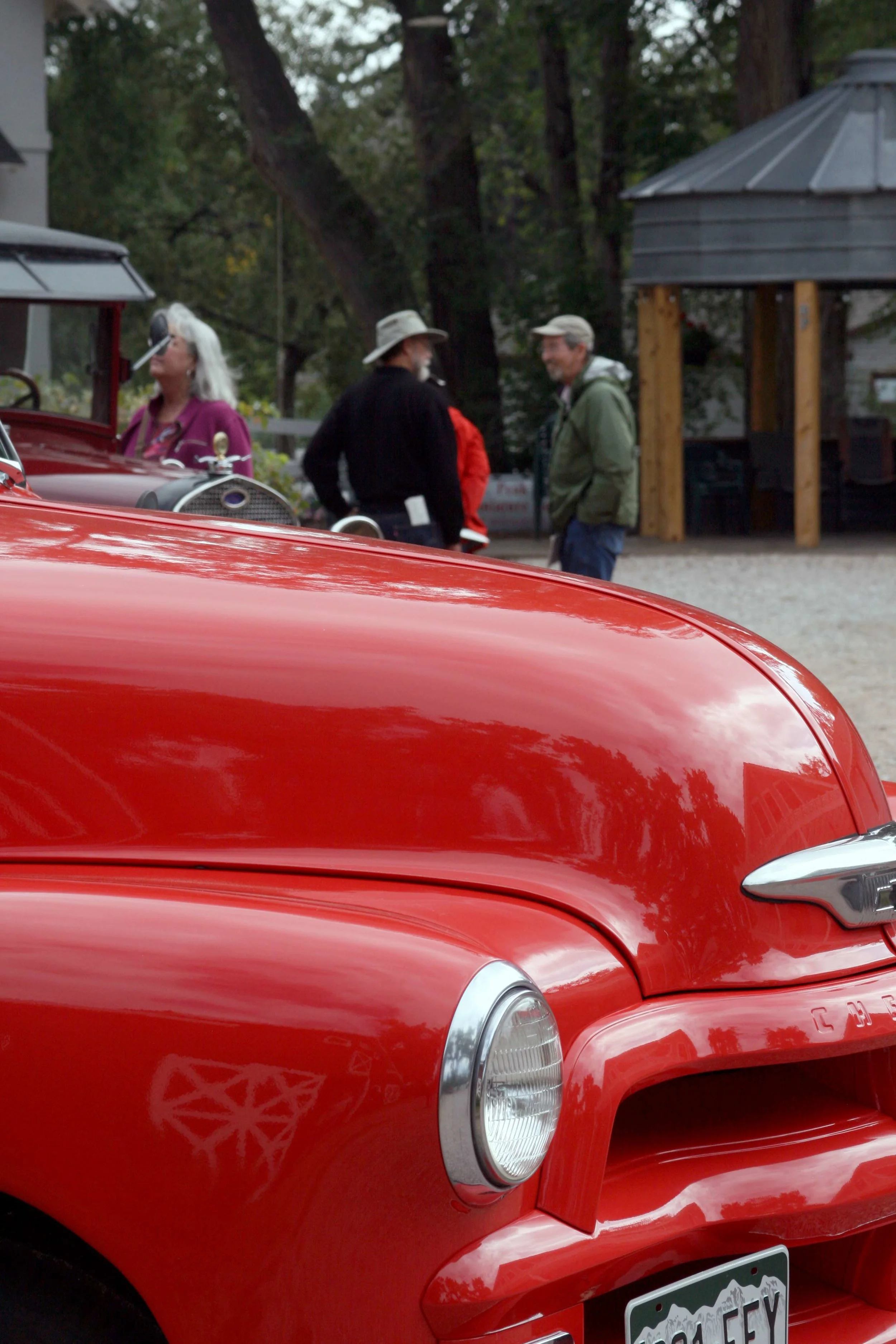 Vintage cars & farm equipment were on display at the featured farm property on the 2017 Tour