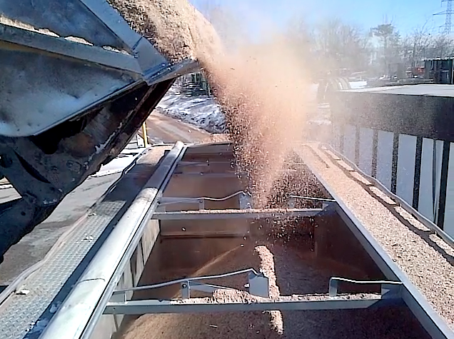 Wood pellet source material