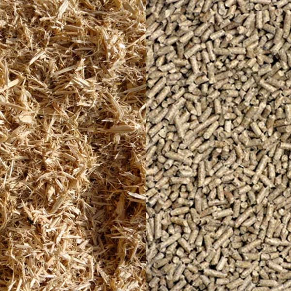 Wood pellets macro