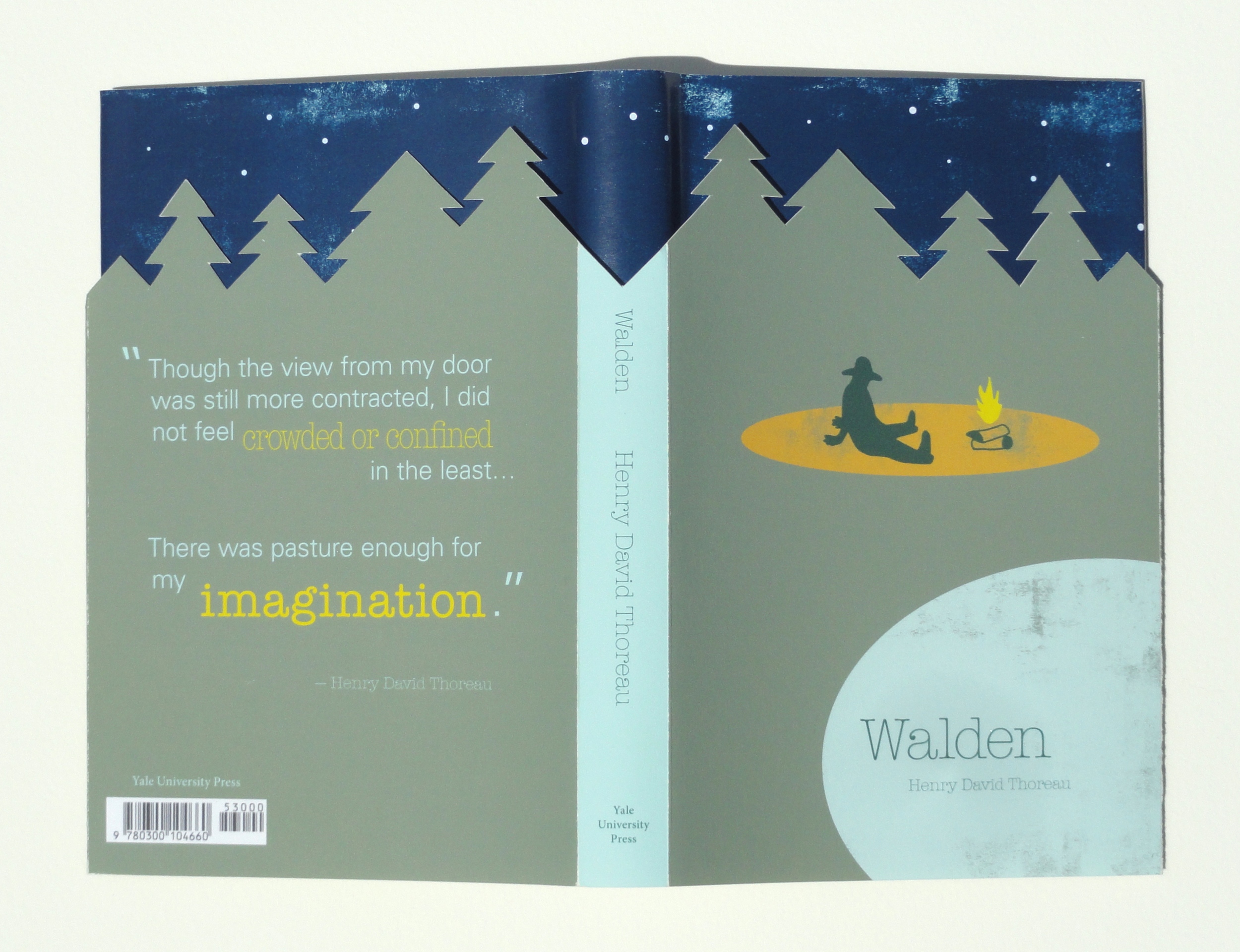 Book Cover design for Henry David Thoreau's "Walden"