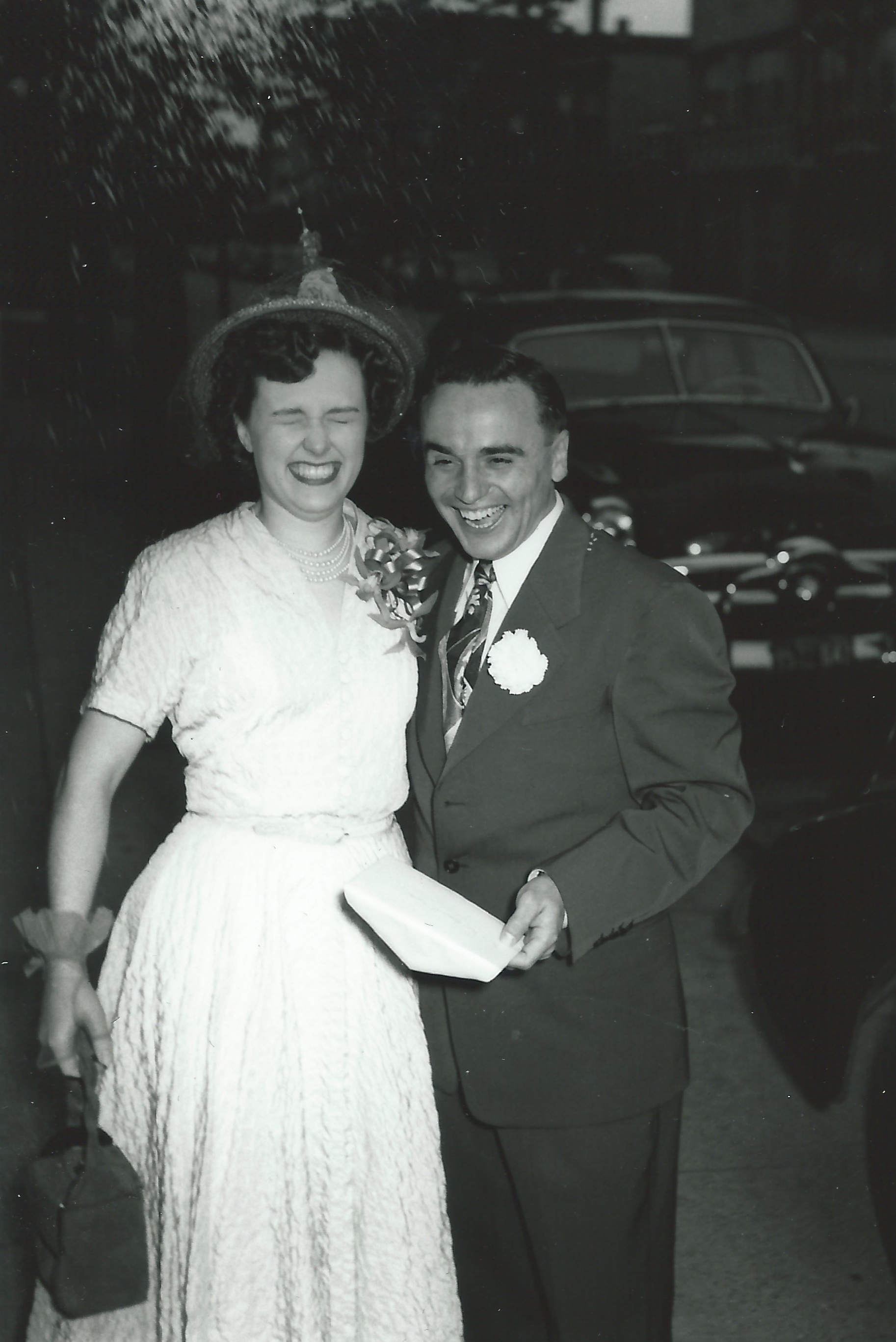 Phyllis and Bob on their wedding day.