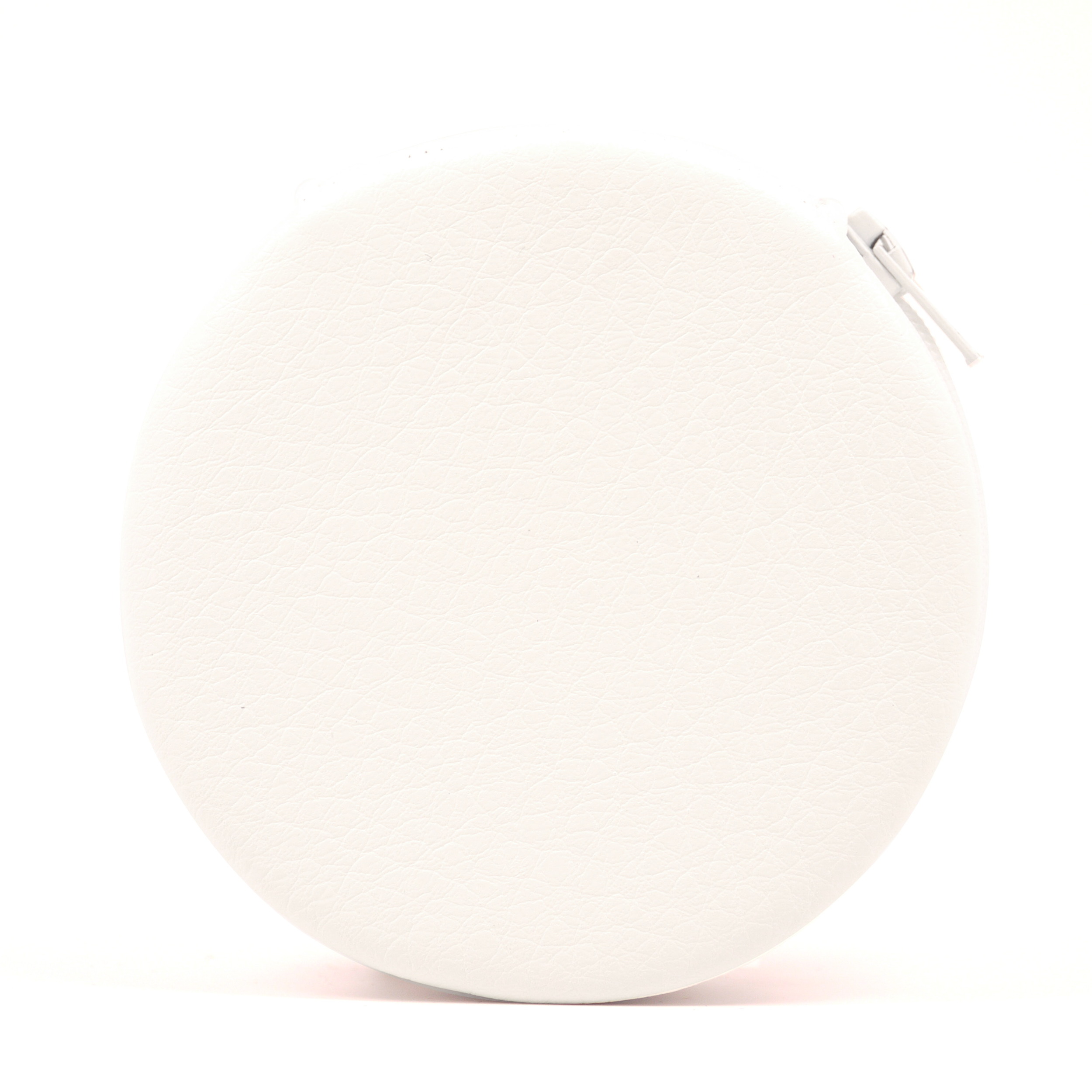 White Pebble Round Pill Case, Made by Gloria's Pill Cases