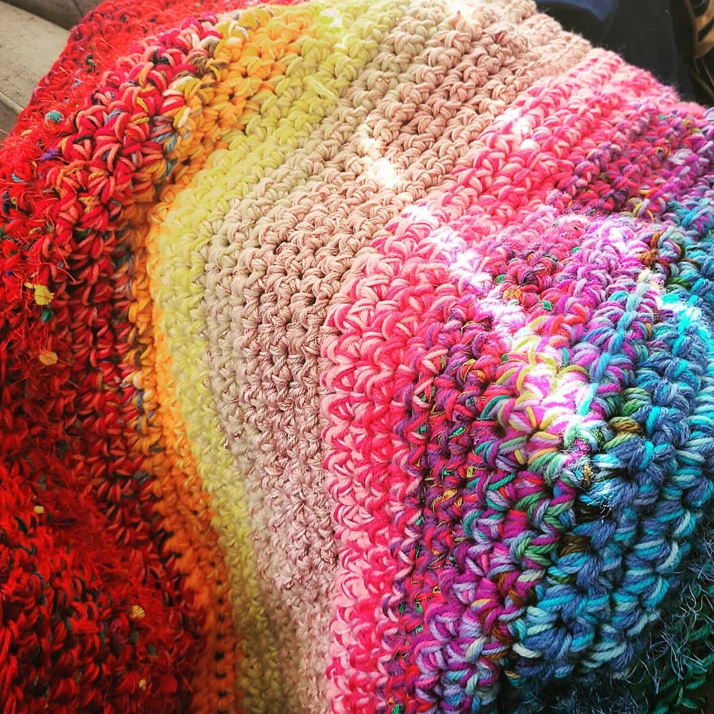 Nothing thrills like crocheting with scrap yarn ♡available soon!