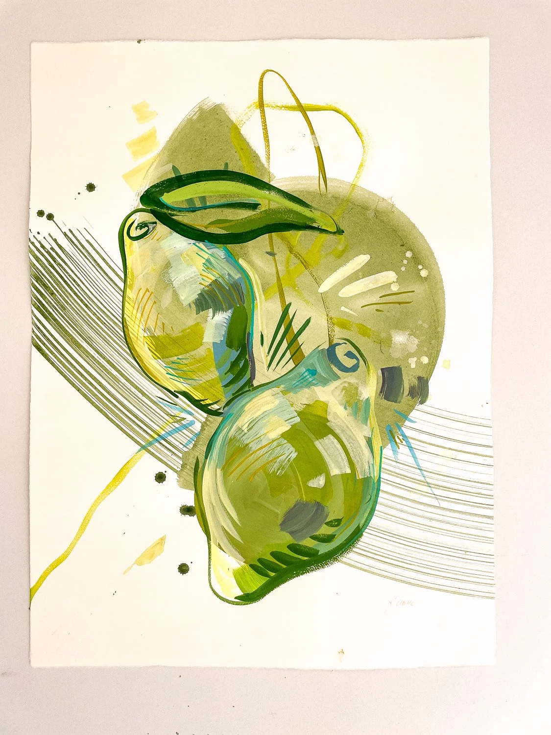 Twist of Lime 2 (detail)_gouache on paper_22_x30__Kristin Cronic_$425-11.jpg