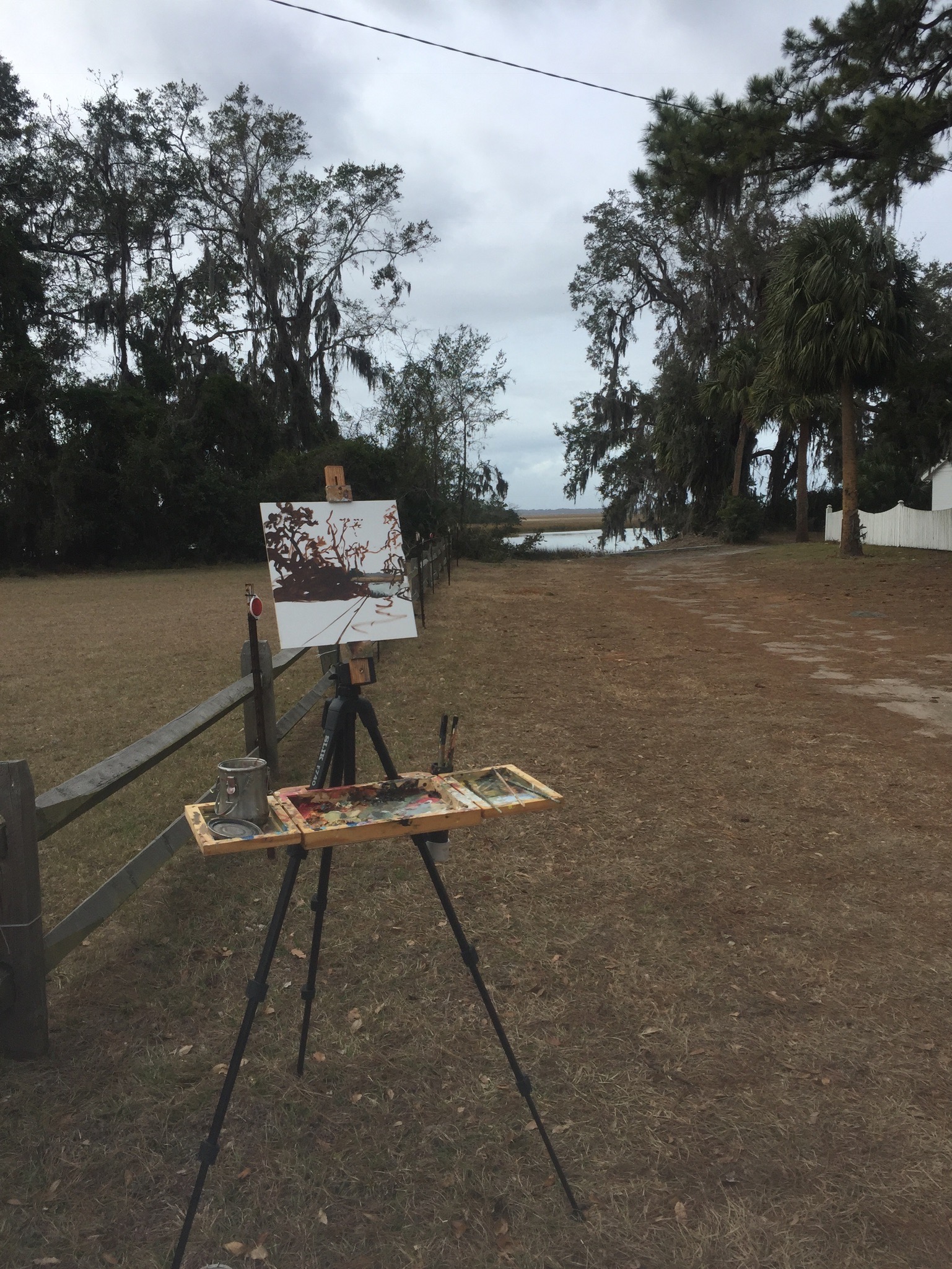 My basic plein air set up from this weekend!