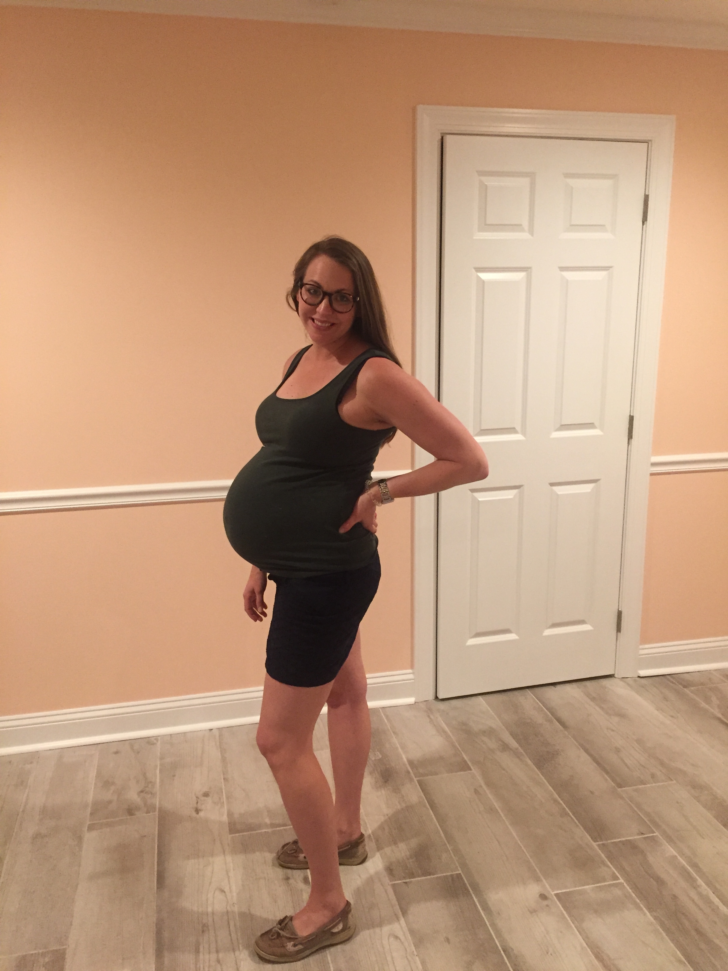 38 weeks and able to start moving into my daughters room and my studio! Just in time :) Home Remedies did an outstanding job!