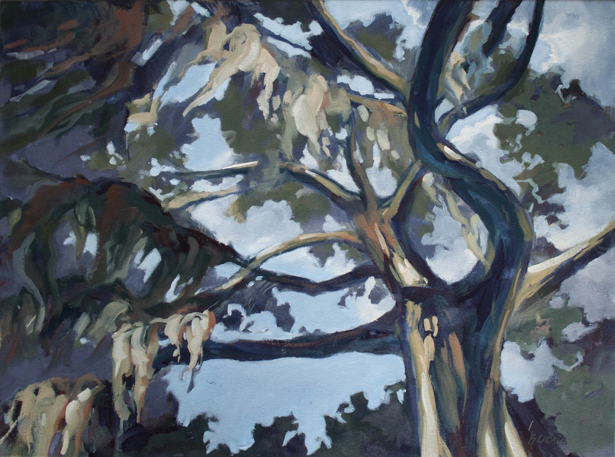 Shelter 18”x24” Oil on wrapped canvas