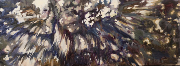 (SOLD) Becoming, 18”x48”, oil on 1.5” deep wrapped canvas
