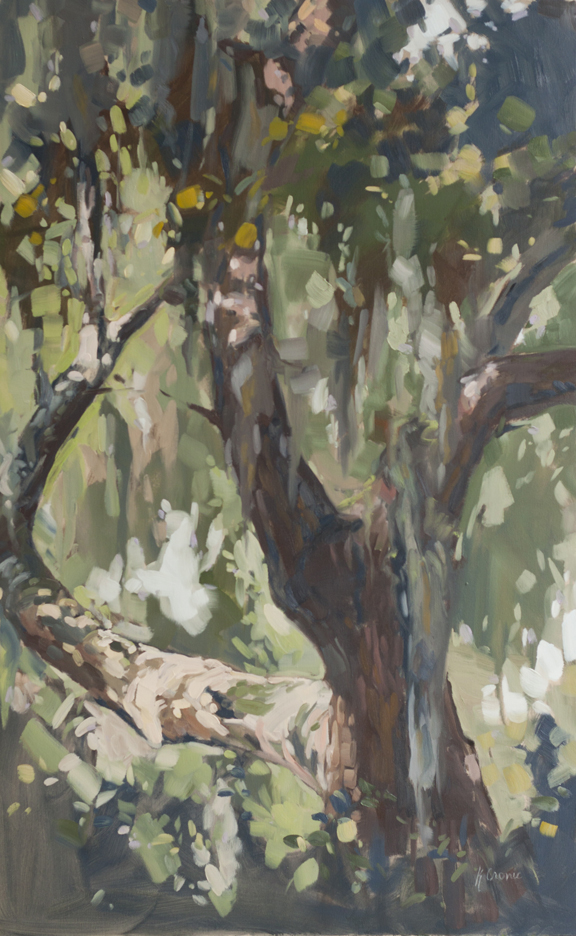 48”x30” Be Still and Know, oil on canvas
