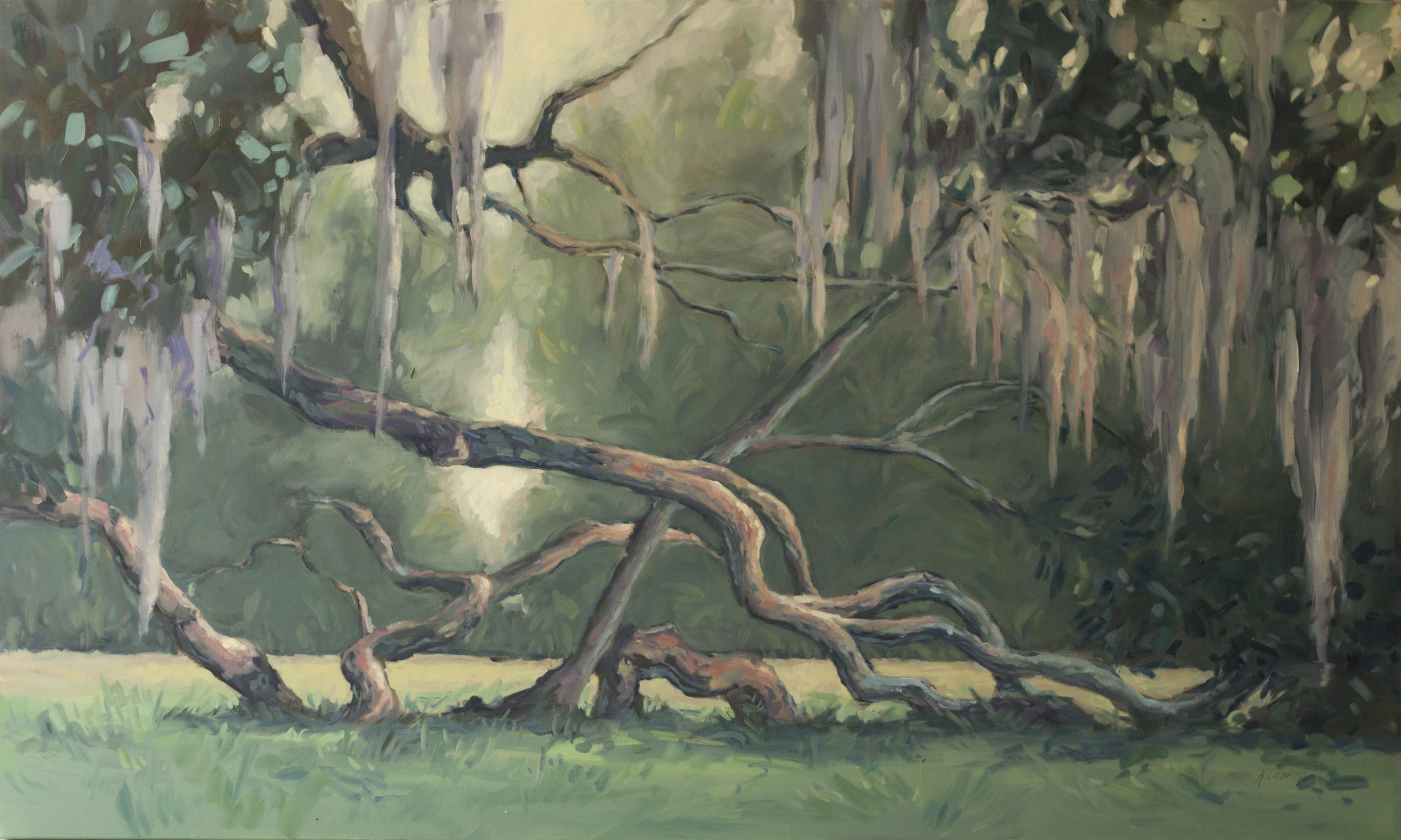 Anchored, 36”x60” oil on canvas