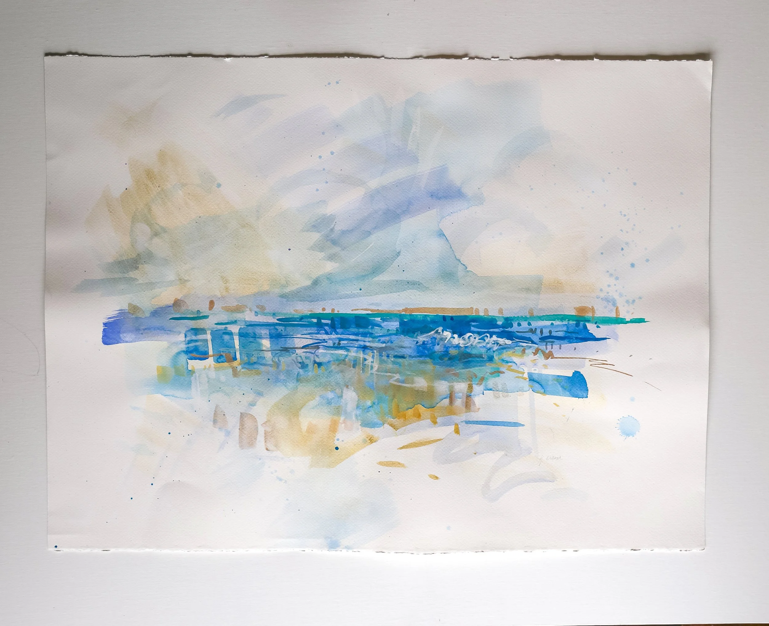 Mixed Metals (with edges showing) 22%22x30%22, gouache on paper unframed, Kristin Cronic, $425.jpg