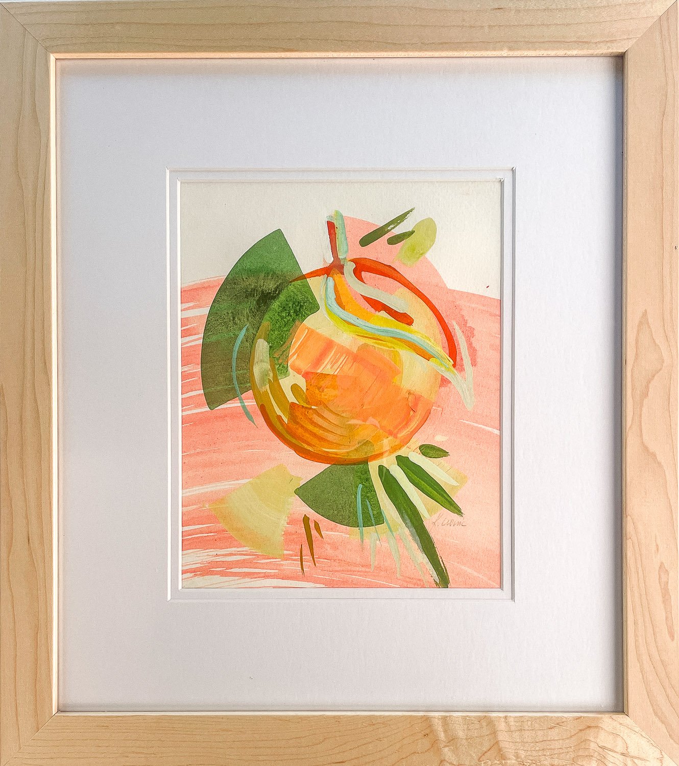 Grapefruit Study 2_gouache on paper_8_x10_framedto15_x17__Kristin Cronic_$350-18.jpg