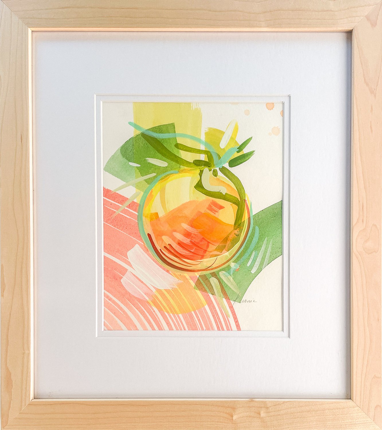 Grapefruit Study 1_gouache on paper_8_x10_framedto15_x17__Kristin Cronic_$350-16.jpg