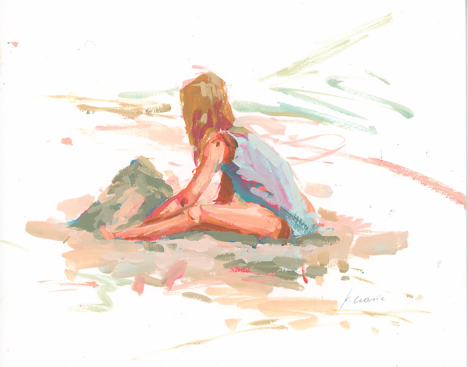 sandcastles 8x10 gouache on board .jpg