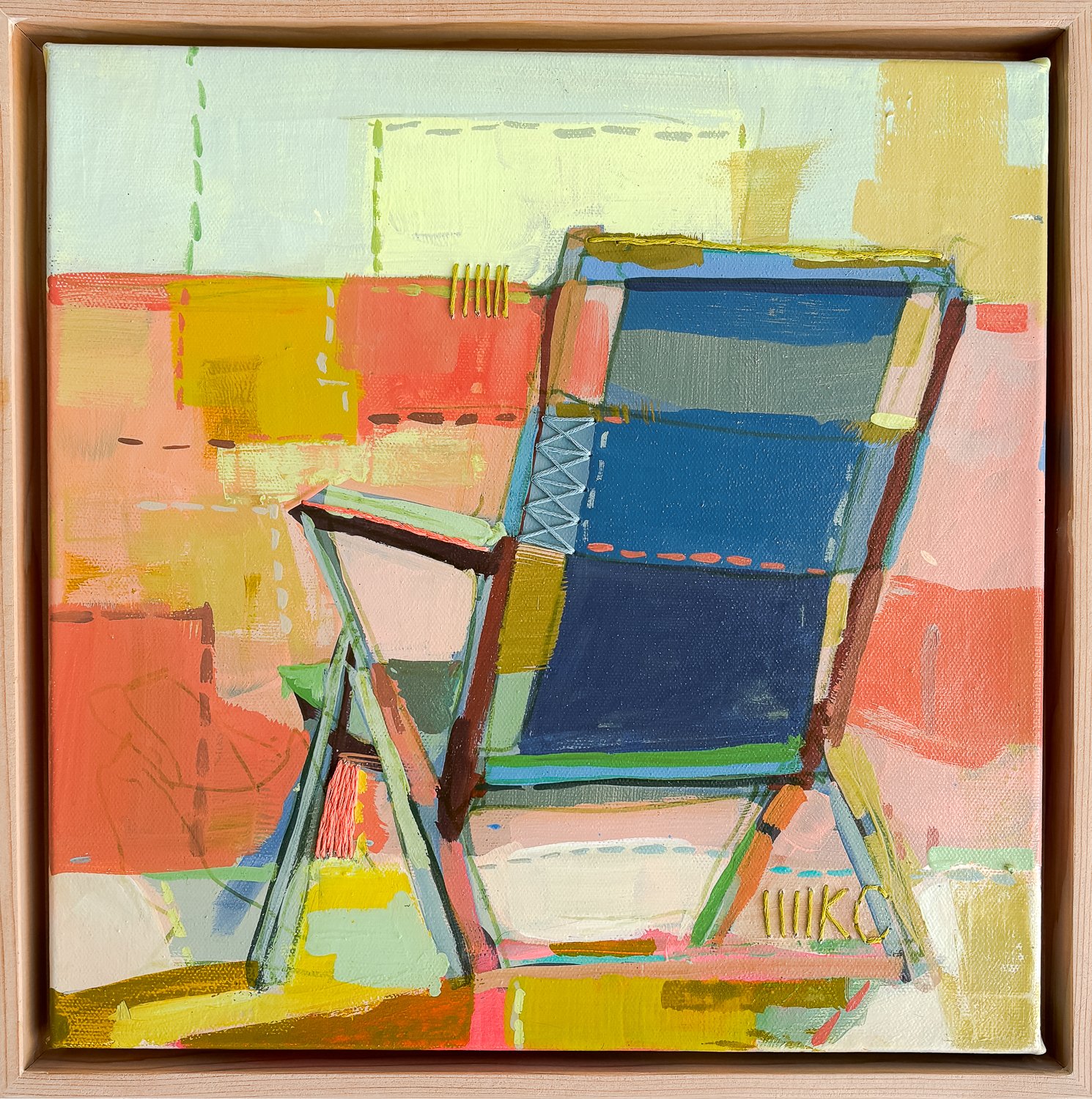 Happy Place_Kristin Cronic_ acrylic and thread on canvas framed_12_x12_x1.5_ framed to 13.25_x13.25_x2.5__$400-01.jpg