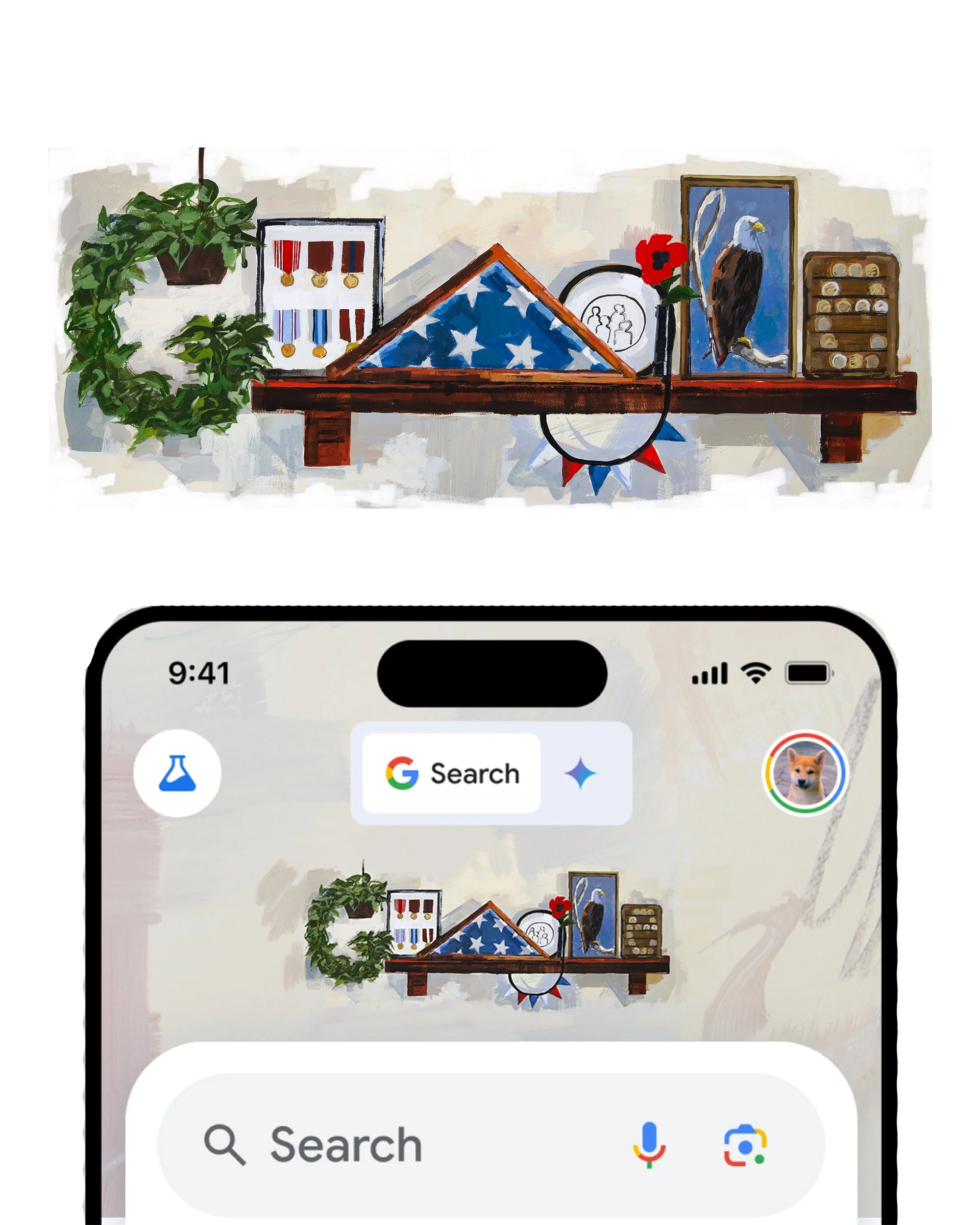 Google Doodle Veterans Day 2025