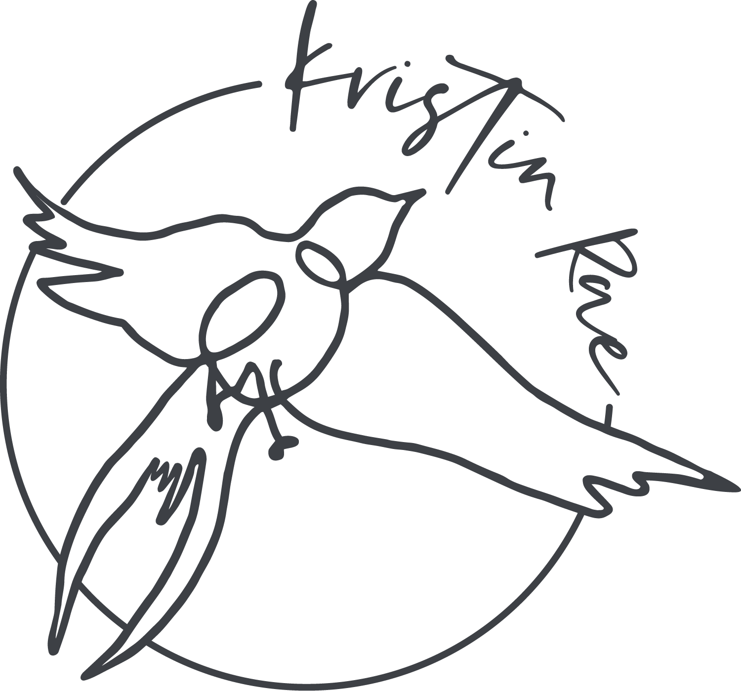 Circular Logo Kristin Rae Fine Artist charcoal.png