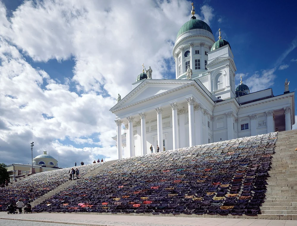 Kaarina Kaikkonen: Way, 2000. Helsinki Cathedral, Finland
