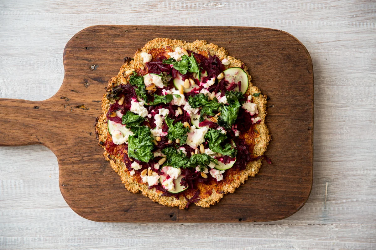 Beetroot &amp; Caramilsed Onion Pizza