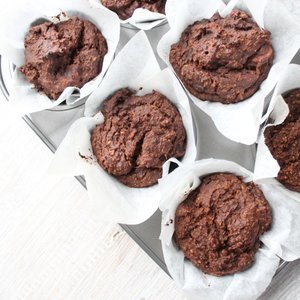 Cacao, Coconut &amp; Sweet Potato Muffins