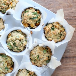 Pumpkin, Spinach &amp; Fetta Muffins