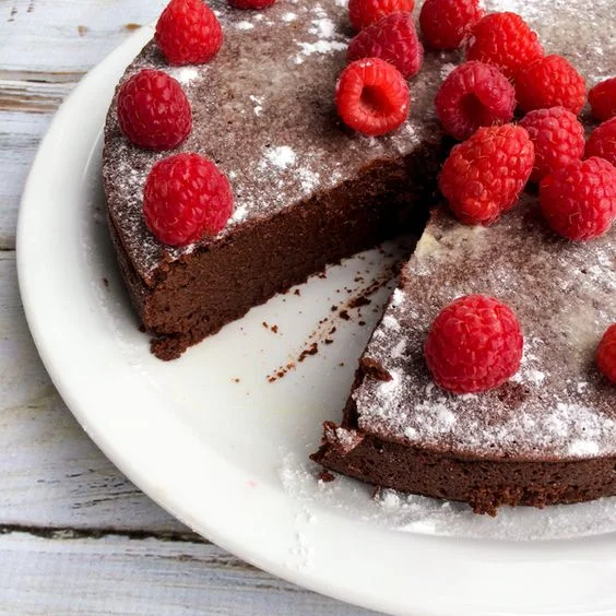 Cacao &amp; Raspberry Black Bean Cake