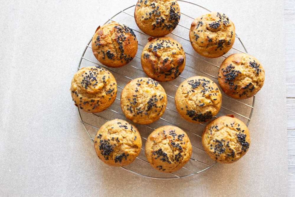 Banana, Miso &amp; Walnut Muffins