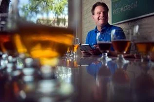 Curtis Mann- beer taster for Raley's