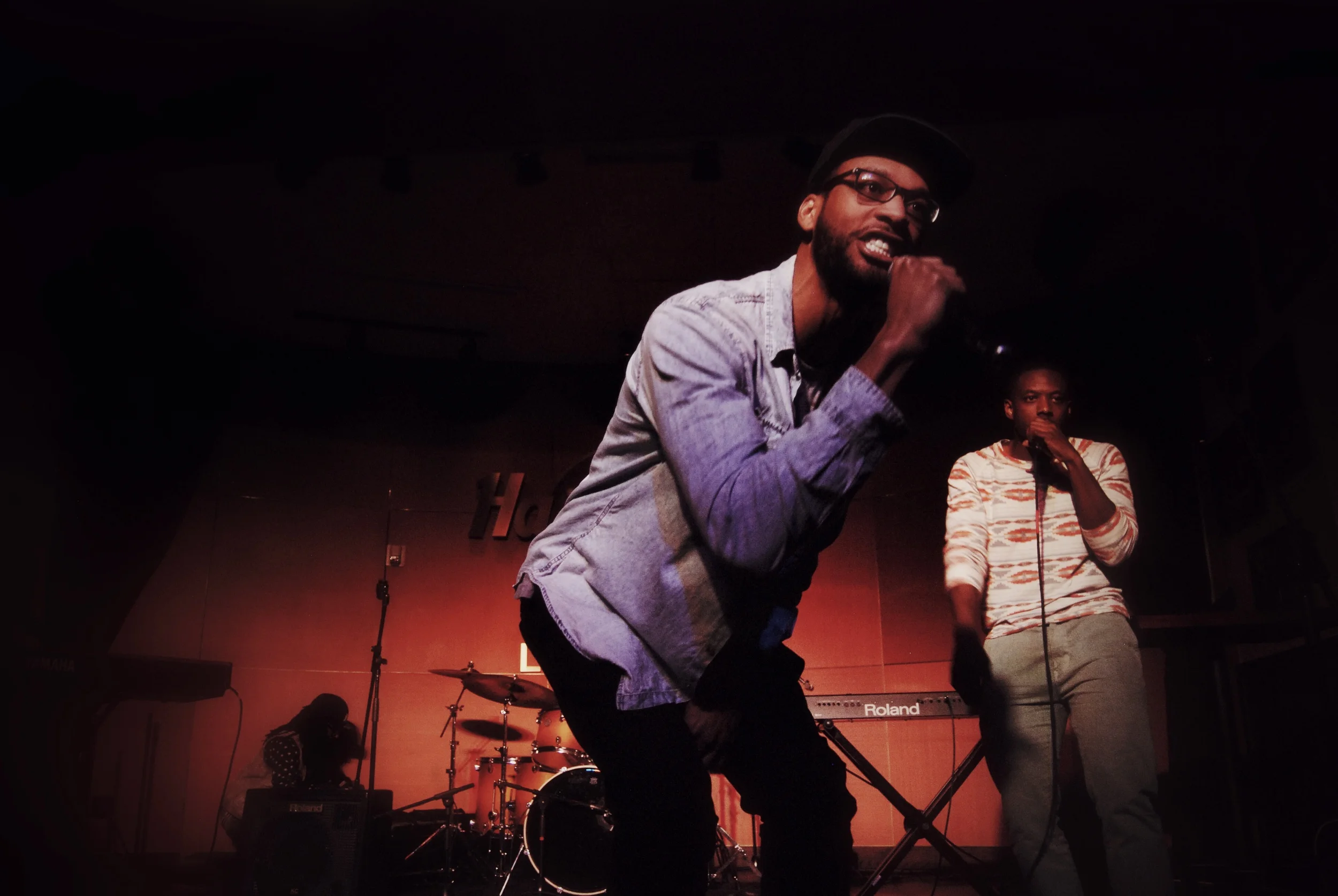 Bonez and Twiggo blessing the audience at Louisville's Hard Rock Cafe at last night's Love All Serve All Benefit Series, a socially conscious program organized by the Arts & Activism Organization. The series is an outreach effort on behalf of the West Louisville Vision Initiative, a $140 million, 25-year plan to revitalize the West Louisville community through political literacy and business sustainability soft skill programs. The series is an ongoing event occurring every first or second Tuesday of the month at Hard Rock Cafe Louisville at Fourth Street Live.