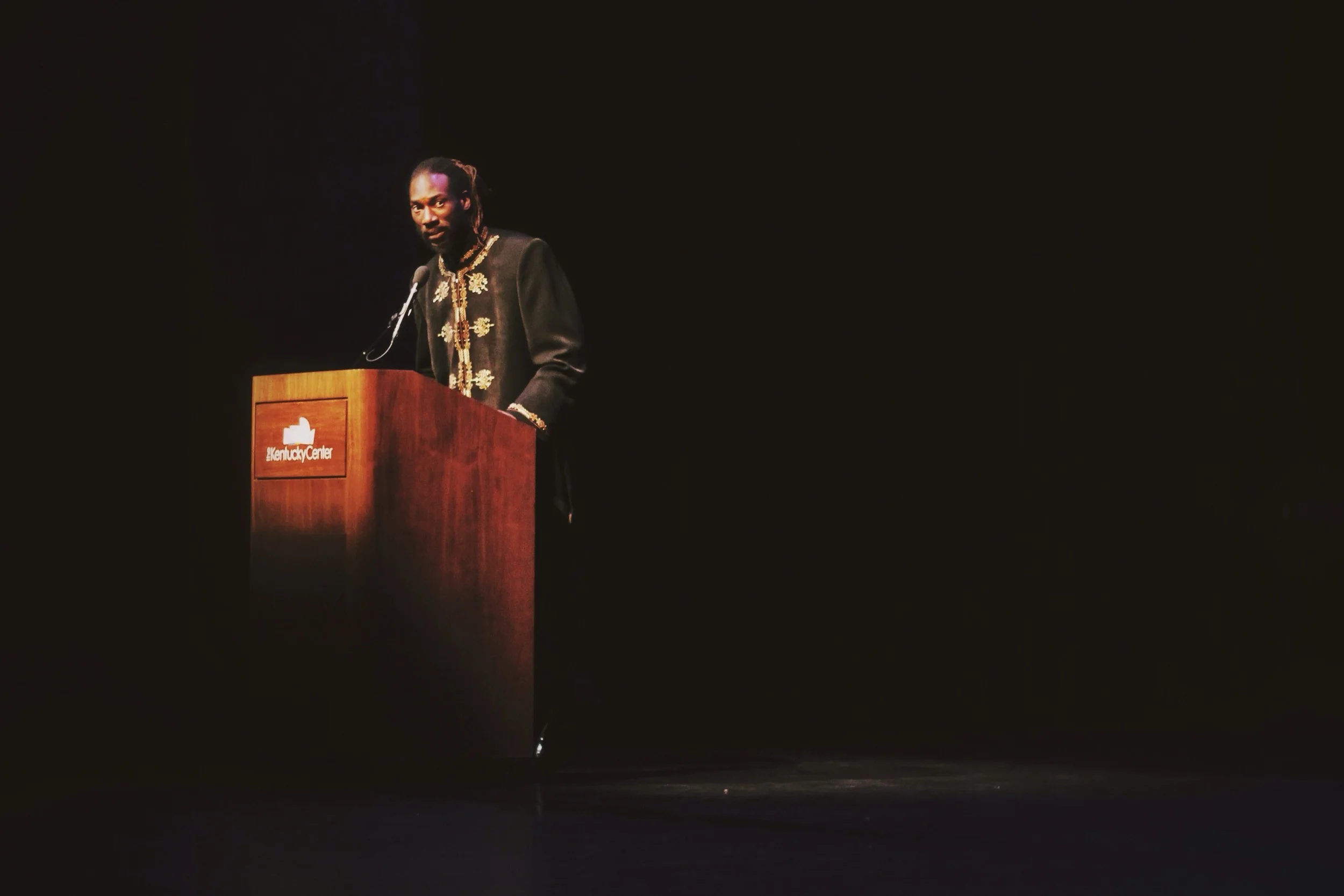 Arts & Activism founder Jibriyll Izsrael hosted the evening alongside the Kentucky Center's ArtsReach director Julia Youngblood