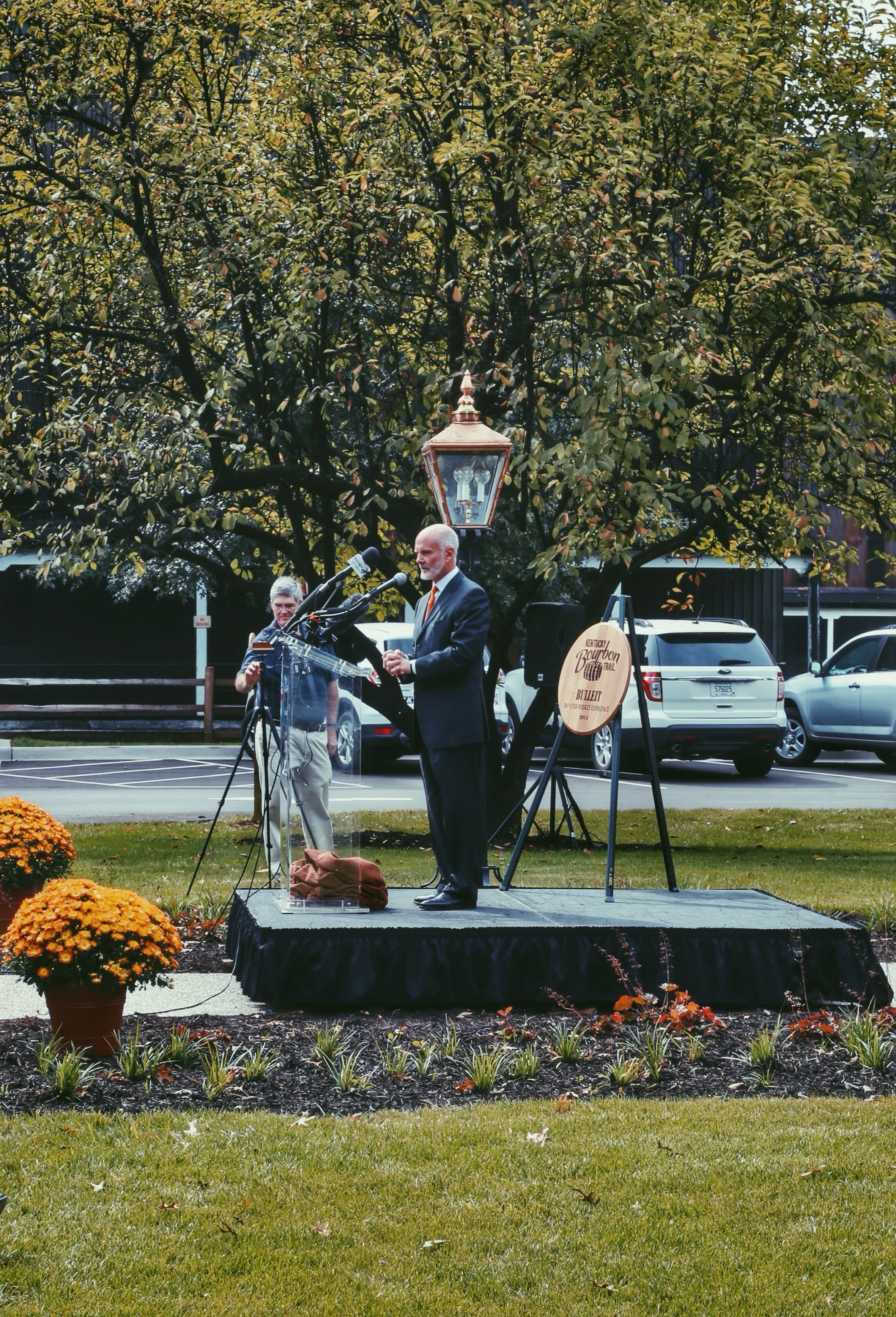 Bulleit Brands president Tom Bulleit delivering opening remarks.