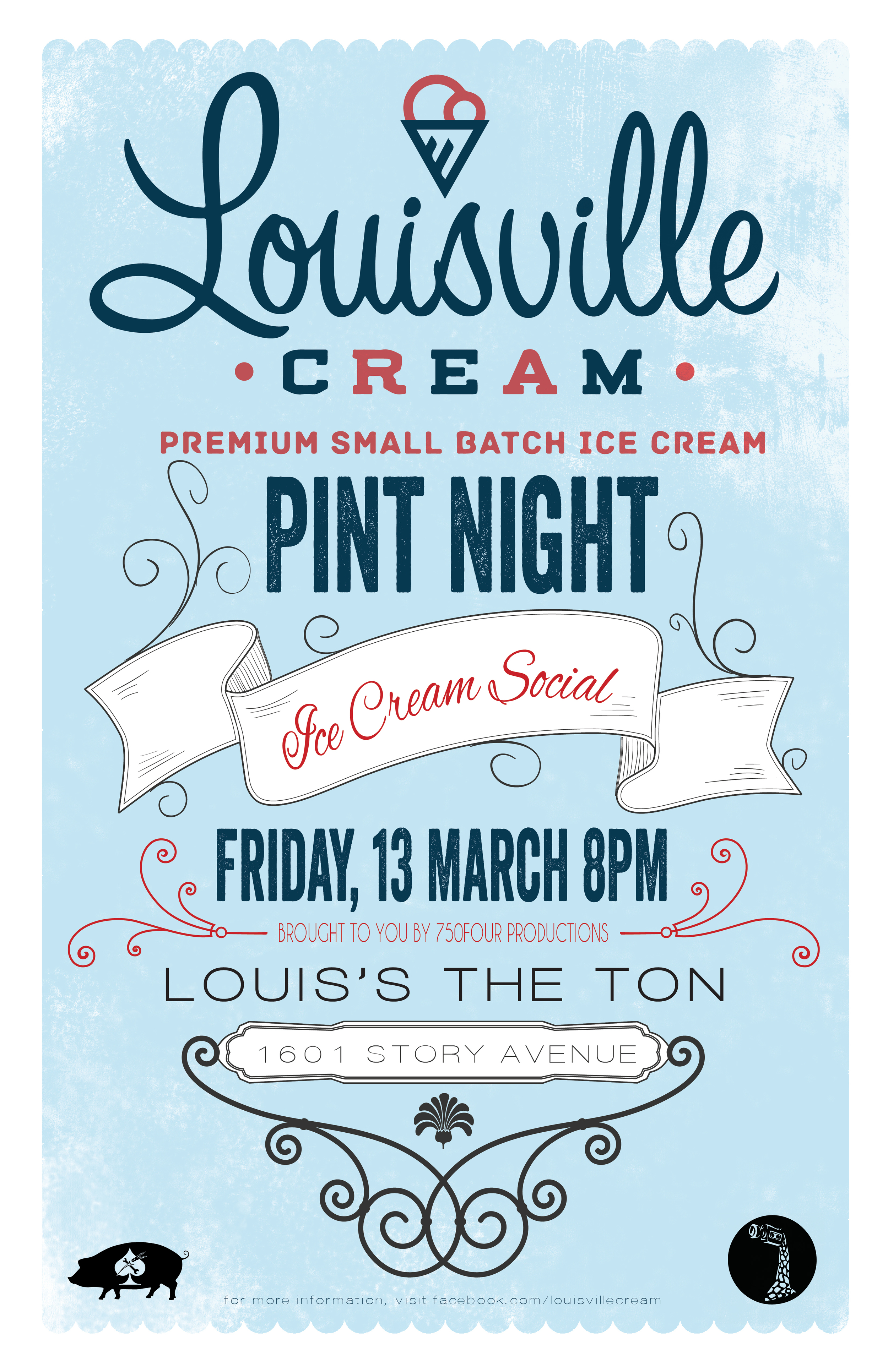 Louisville Cream Pint Night Promo Poster