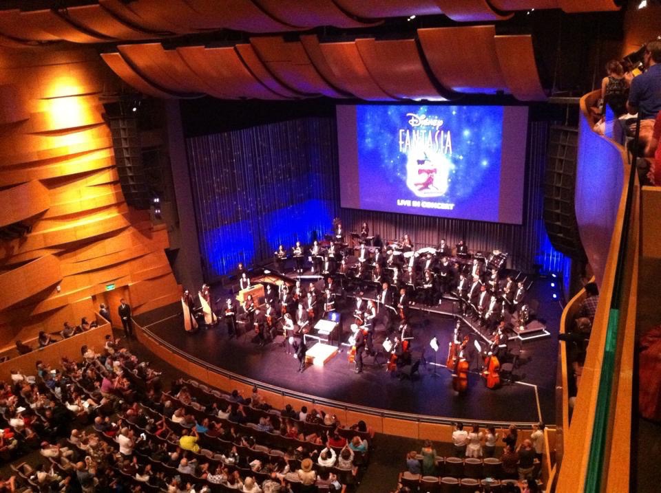 Playing concert master for CSUN Symphony's performance of Disney's Fantasia live to picture