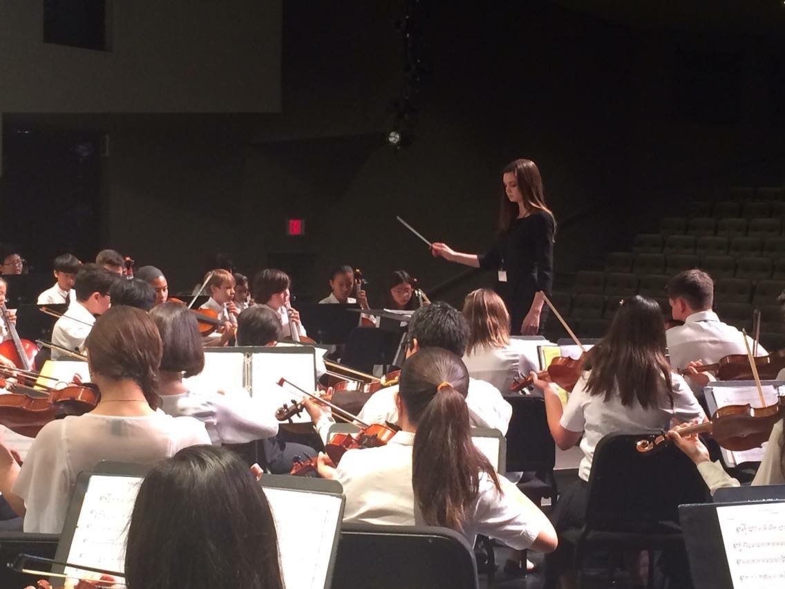 Conducting the CSUN Camerata Strings Orchestra