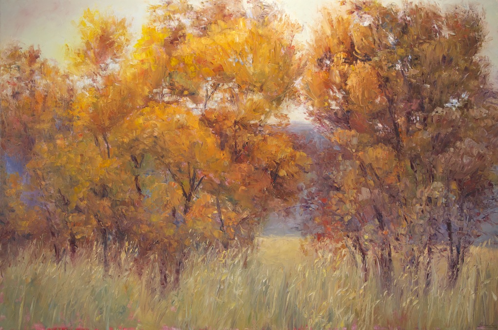 Equanimity of Autumn, oil on canvas, 48x72 