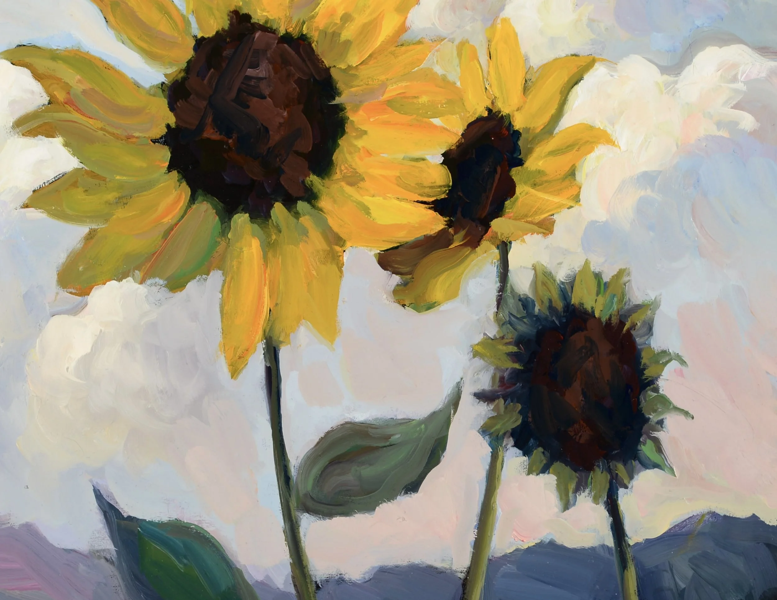 Clouds and Sunflowers III, oil:panel.10x10,2026 copy.JPG