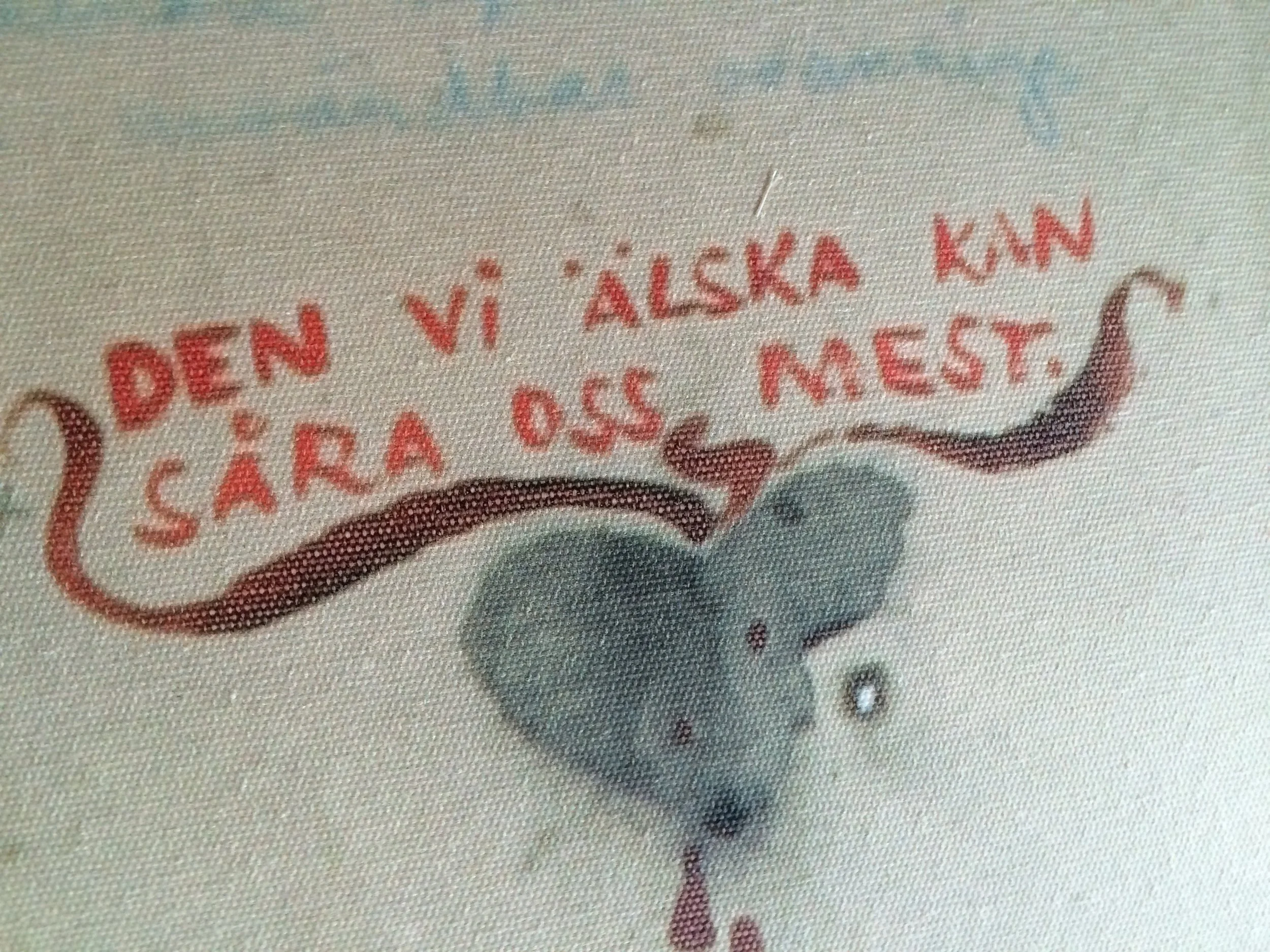 Toven toteamus, kirjoitettu aikoinaan seinäpaperille Pelligissä. (Oma kuva)