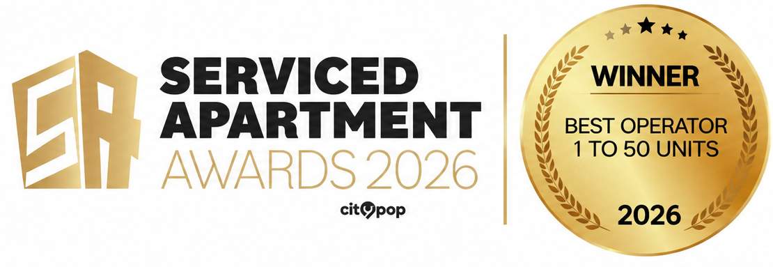 Winner of Best Serviced Apartment Operator with 1 to 50 Units - 2026