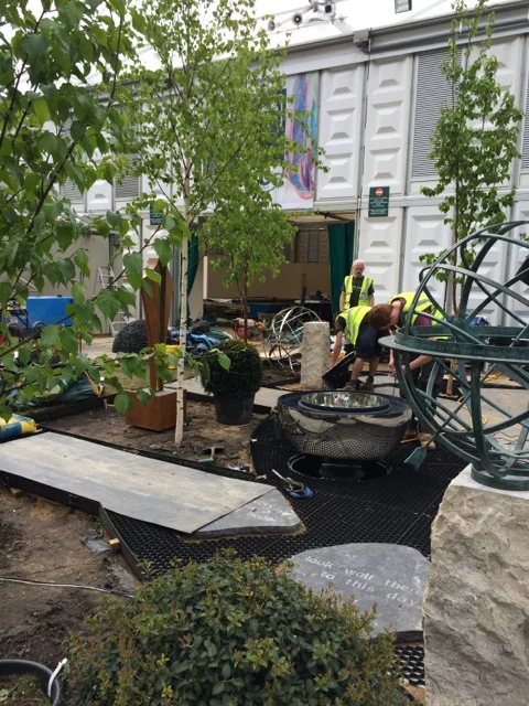 The sculptures arrive on site - and it's chaos while they are installed!