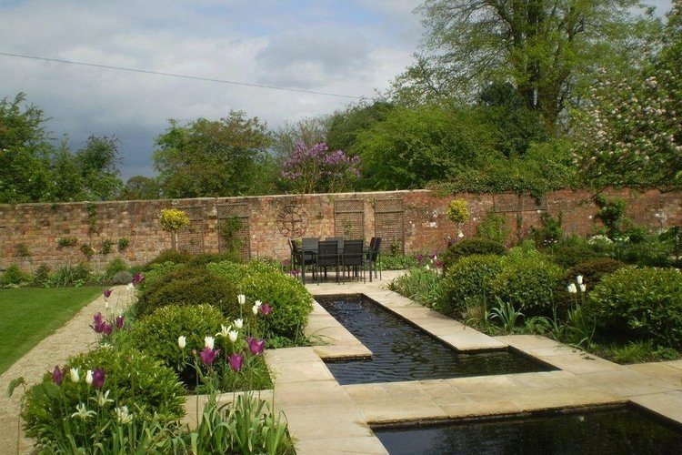 Contemporary Water Feature &amp; Lily Pond