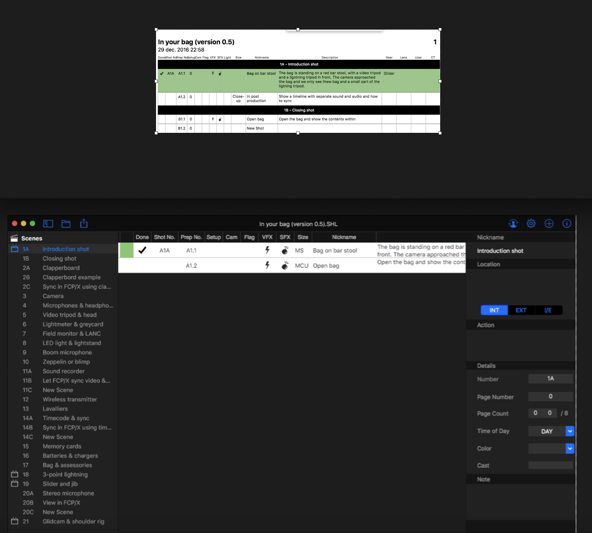 There is different data in the application on the computer, compared to the data in CSV, PDF and synched files to iOS version.