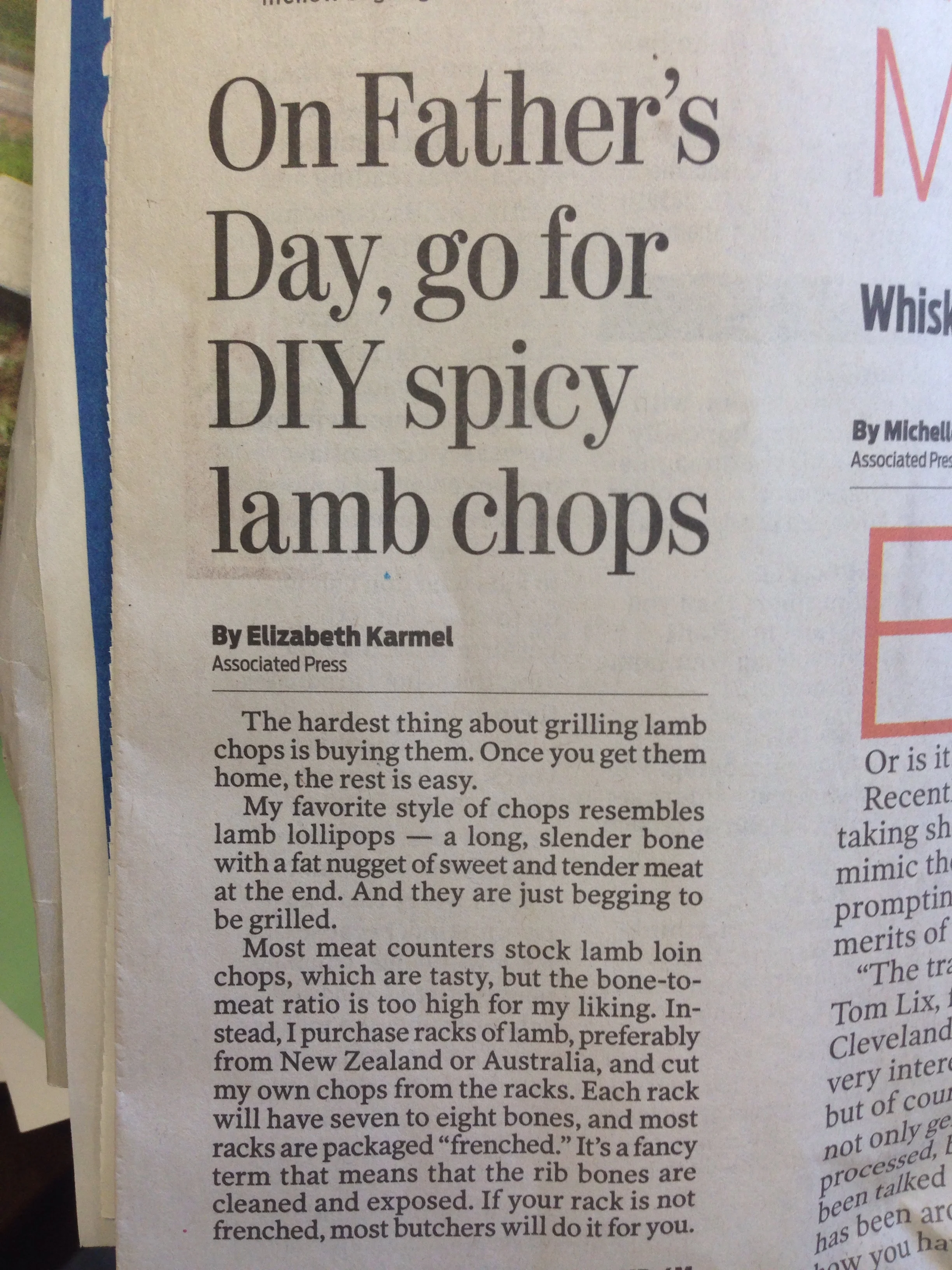 Father's Day Lamb Chops