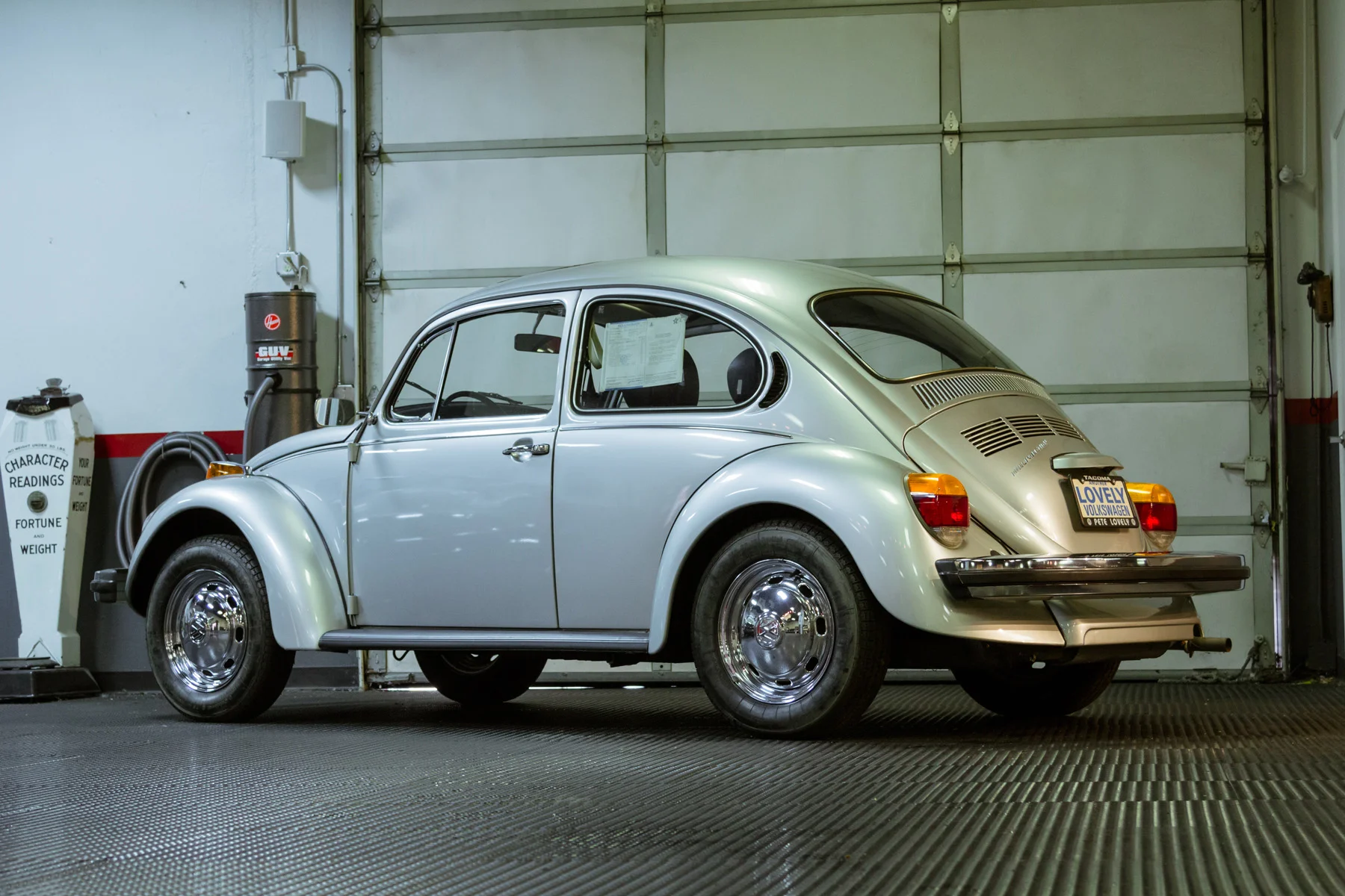 On the block: Iconic cars often mass produced and affordable in their day are increasing in value, like this 1977 Volkswagen Super Beetle estimated by Gooding & Company to sell for $35,000 - $55,000 (image courtesy Gooding & Company/Mike Maez).