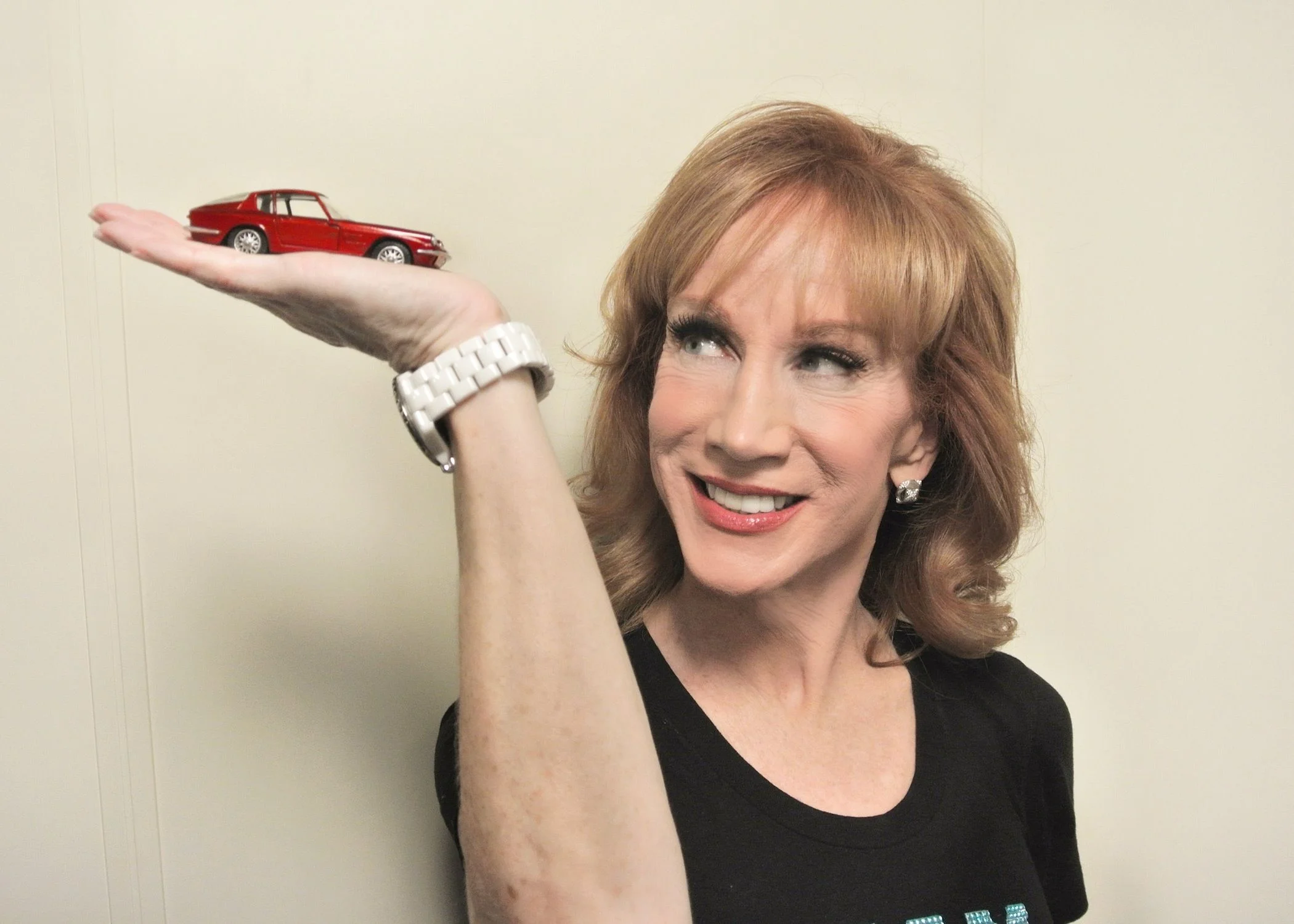 The Car Crush backstage with the indomitable Kathy Griffin and Maserati Mistral following her performance aboard the Celebrity Silhouette/Atlantis Cruise